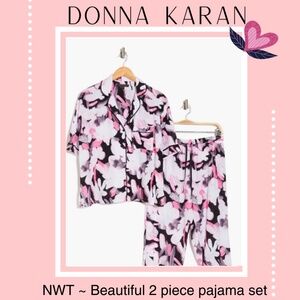 NWT - Donna Karan New York  ~ Print Capri Knit Pajamas - women’s xl